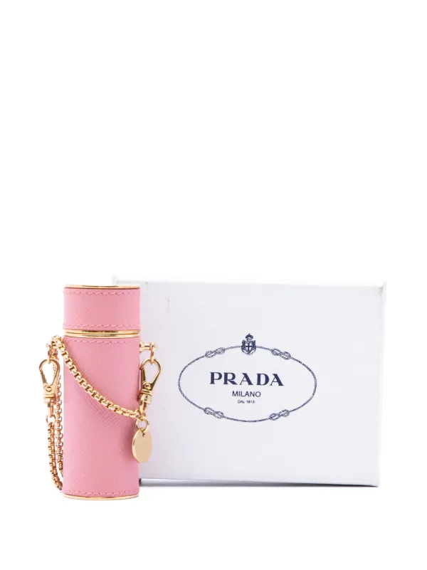 Prada Pre-Owned 2015-2026 Saffiano Logo Plaque Lipstick Case