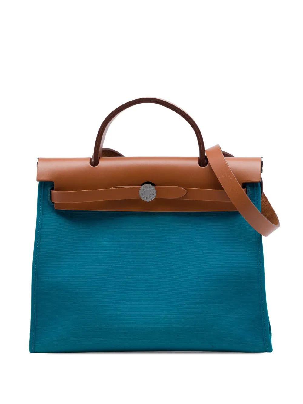 Hermès Pre-Owned 2018 Toile Herbag Zip 31 satchel - Blu