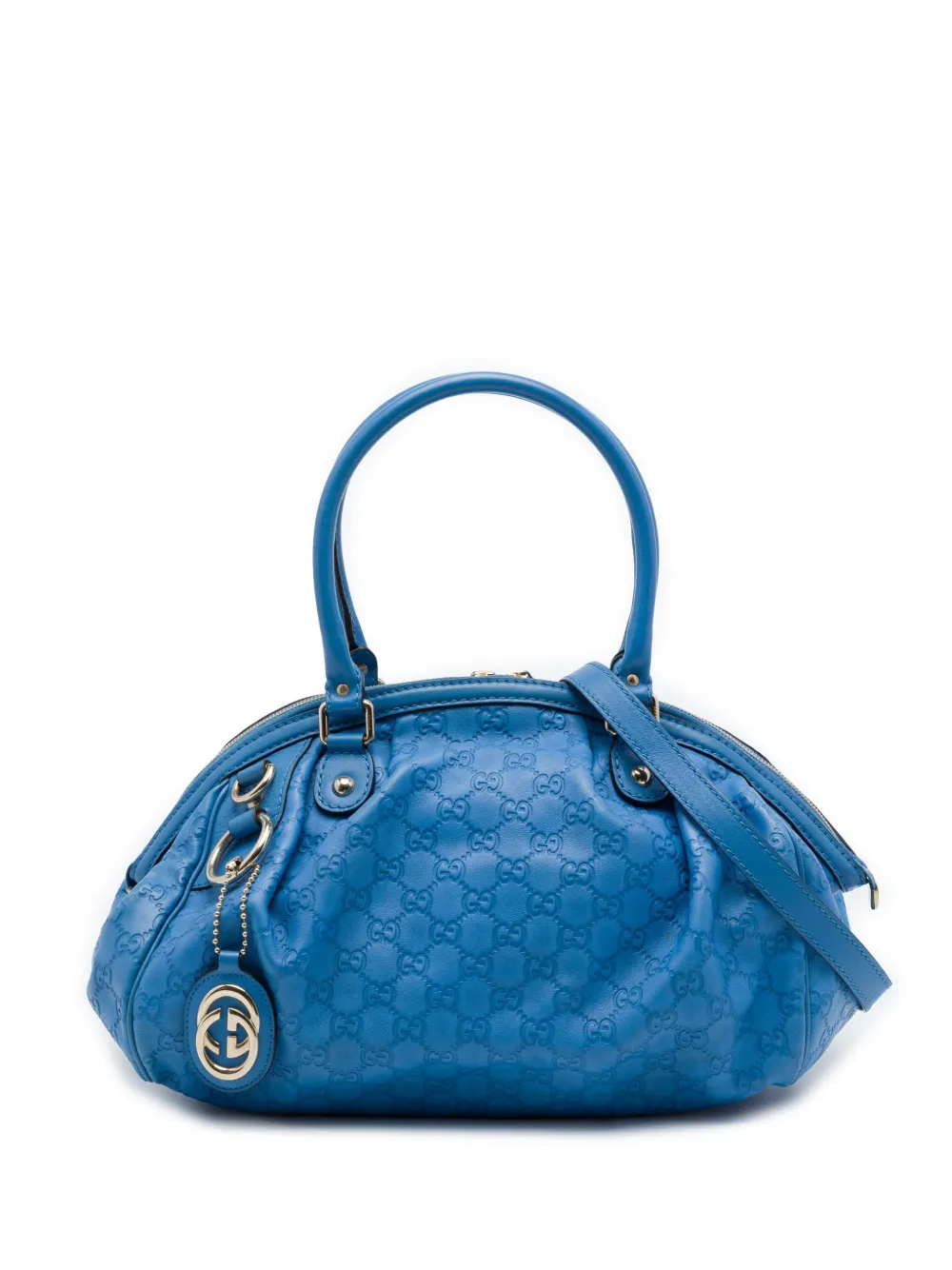 Gucci Pre-Owned 2016-2026 Guccissima Sukey satchel - Blu