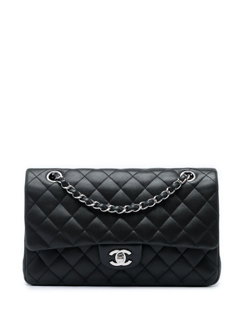CHANEL Pre-Owned 2010-2011 Medium Classic Lambskin Double Flap shoulder bag - Nero