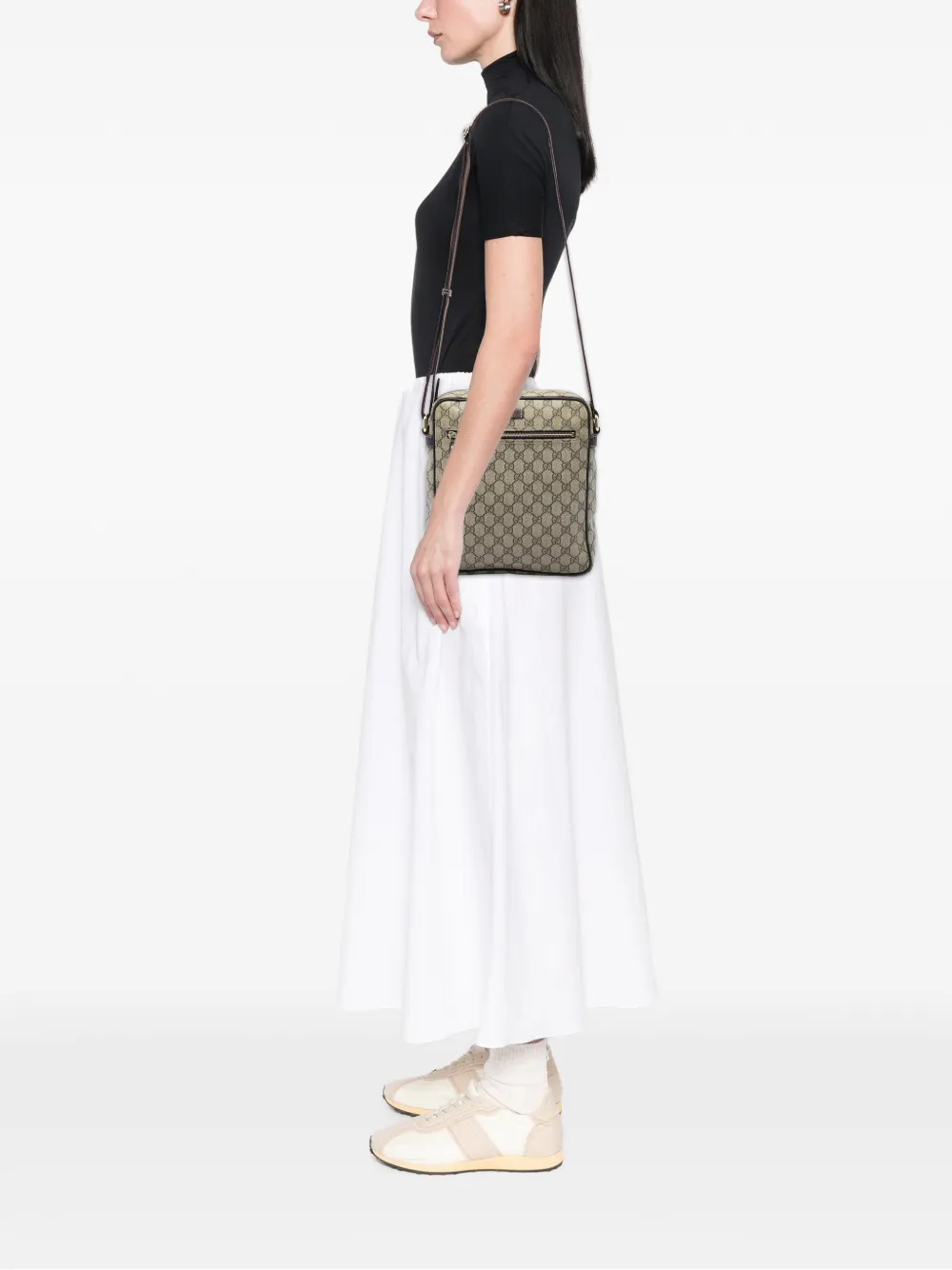 Gucci Pre-Owned 2016-2026 GG Supreme crossbodytas Beige