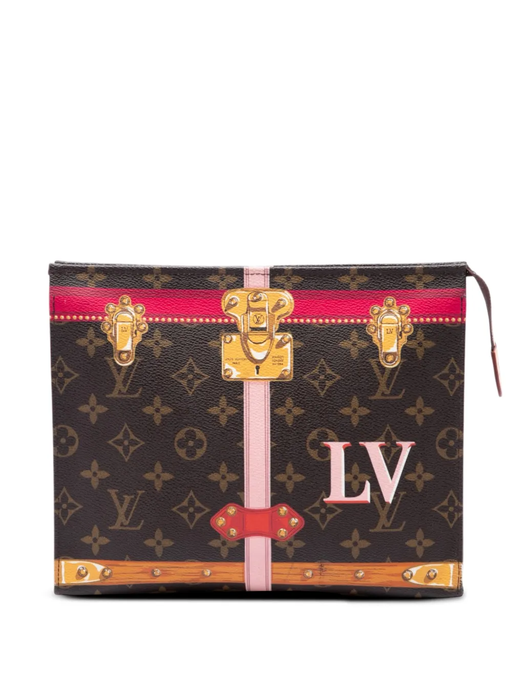 Louis Vuitton Pre-Owned 2018 Monogram Summer Trunks Toiletry Pouch 26 clutch bag - Marrone
