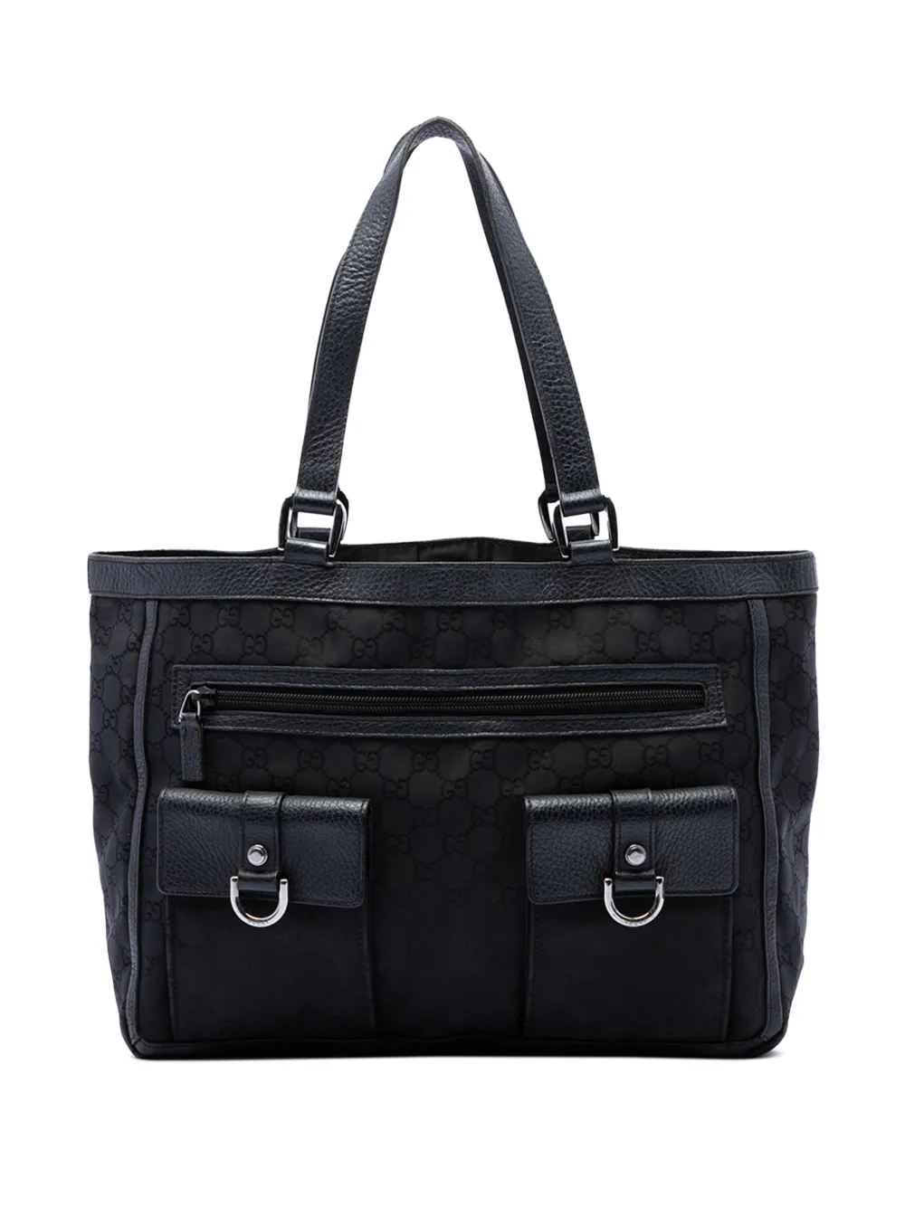 Gucci Pre-Owned 2016-2026 GG Nylon Abbey D Ring Pocket tote bag - Nero