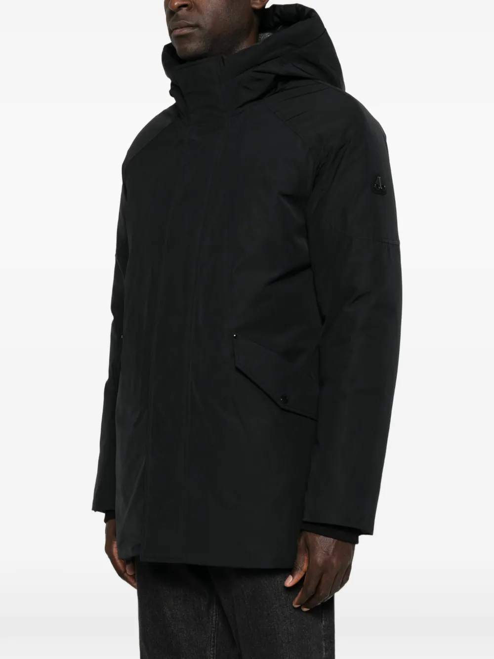 Moose Knuckles Donsjack met capuchon Zwart