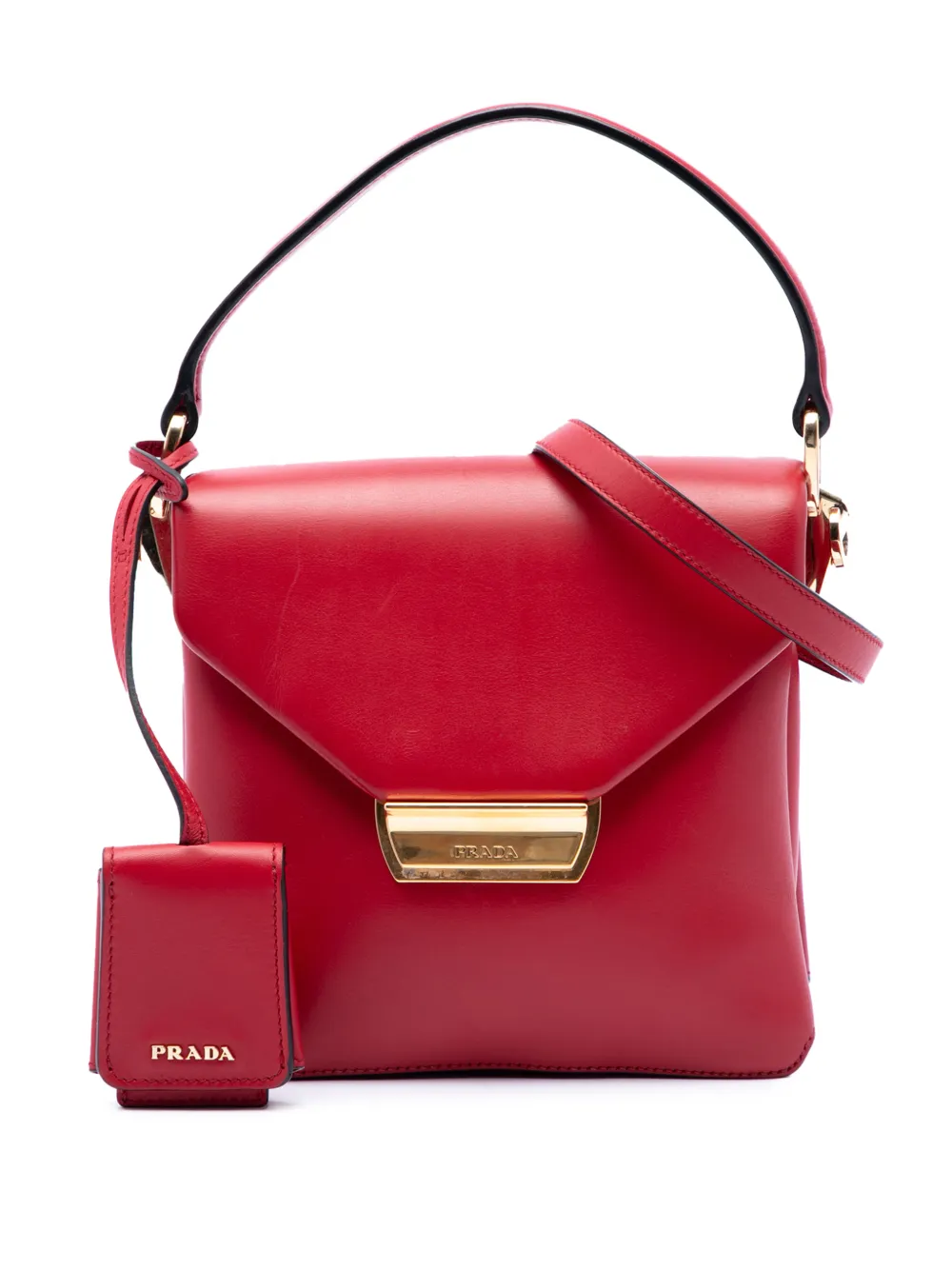 Prada Pre-Owned 2013-2026 Ingrid Top Handle Flap Bag handbag - Rosso