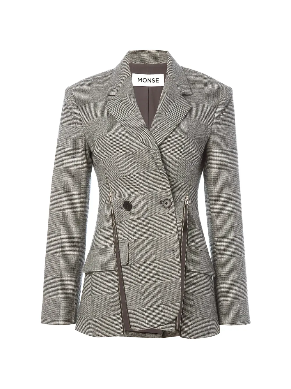 Monse deconstructed-lapel double-breasted jacket