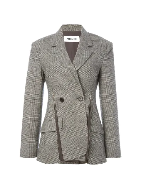 Monse deconstructed-lapel double-breasted jacket