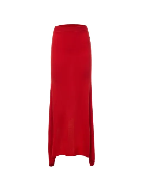Monse asymmetric ribbed-knit maxi skirt