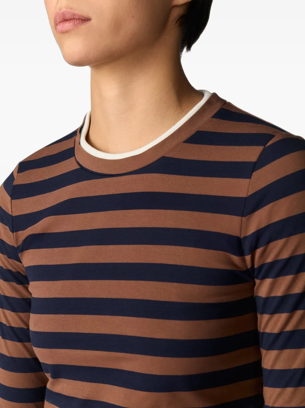 Monse striped double-layered T-shirt Bruin