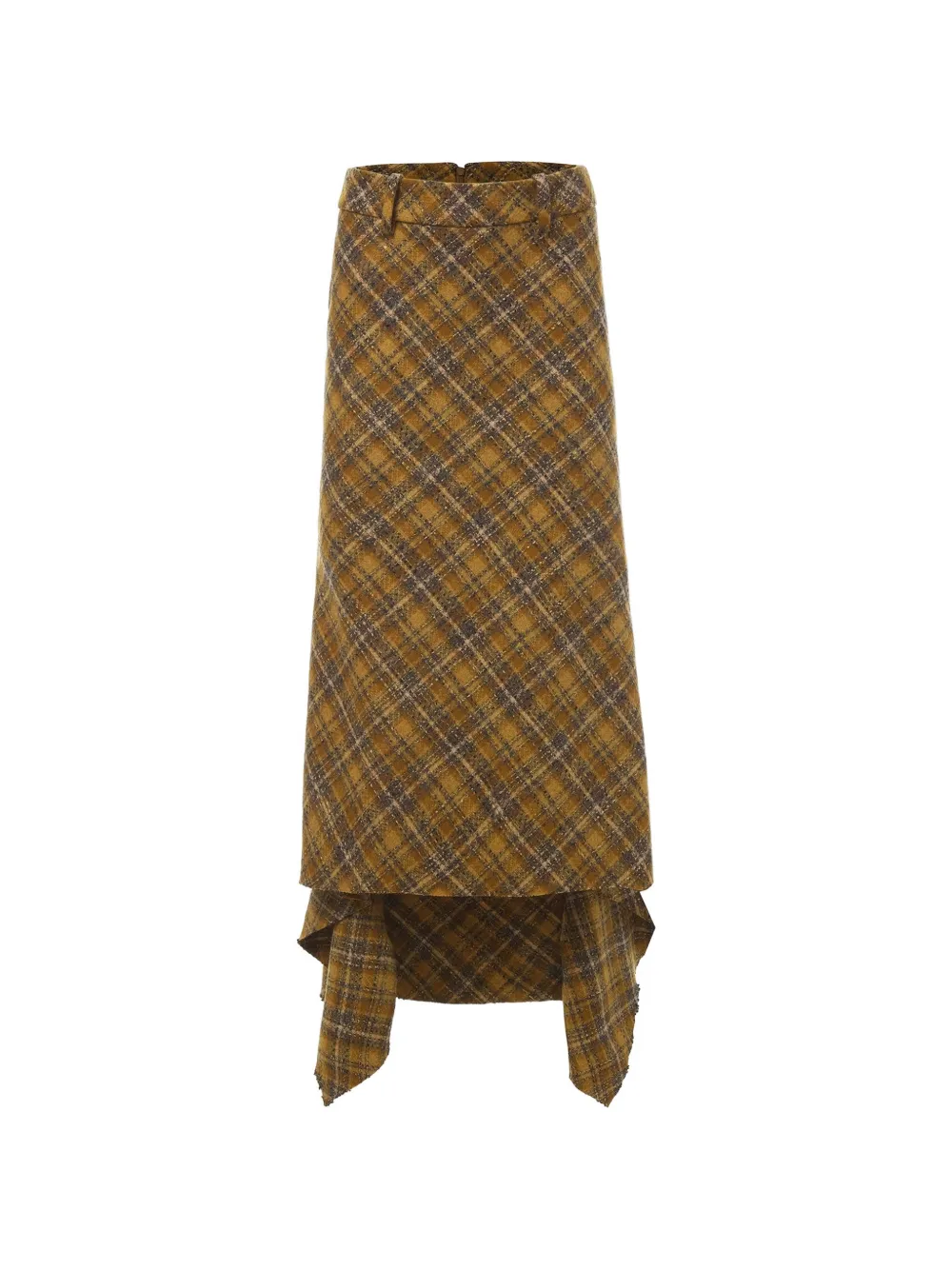 Monse asymmetric tweed skirt - Giallo