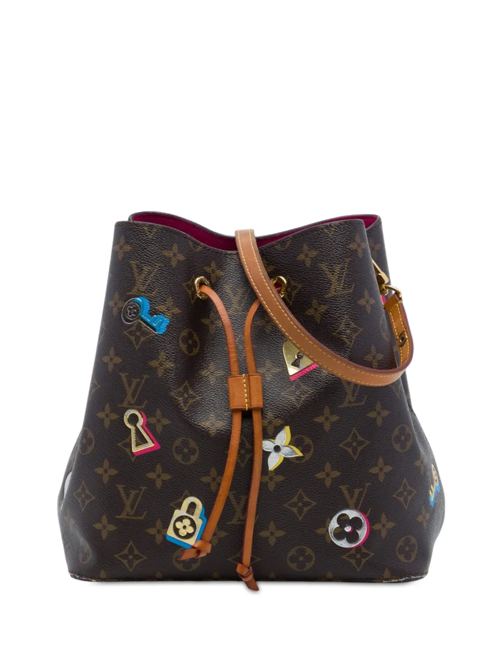 Louis Vuitton Pre-Owned sac seau Monogram Love Lock Neonoe MM (2019) - Marron