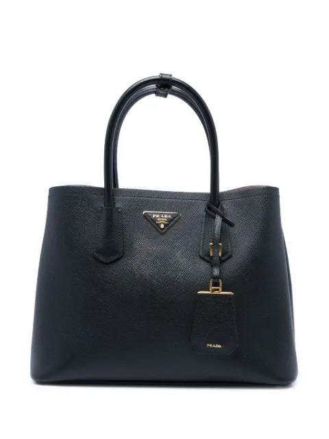 Prada Pre-Owned 2013-2026 Medium Saffiano Cuir Double satchel