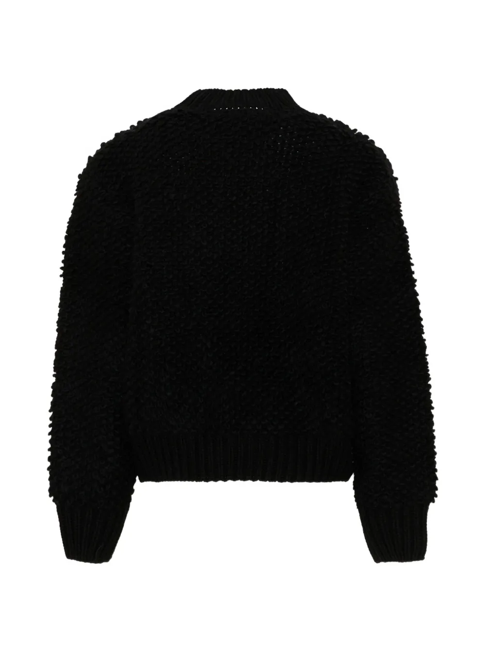 Diesel Kids Bouclé gebreide trui Zwart