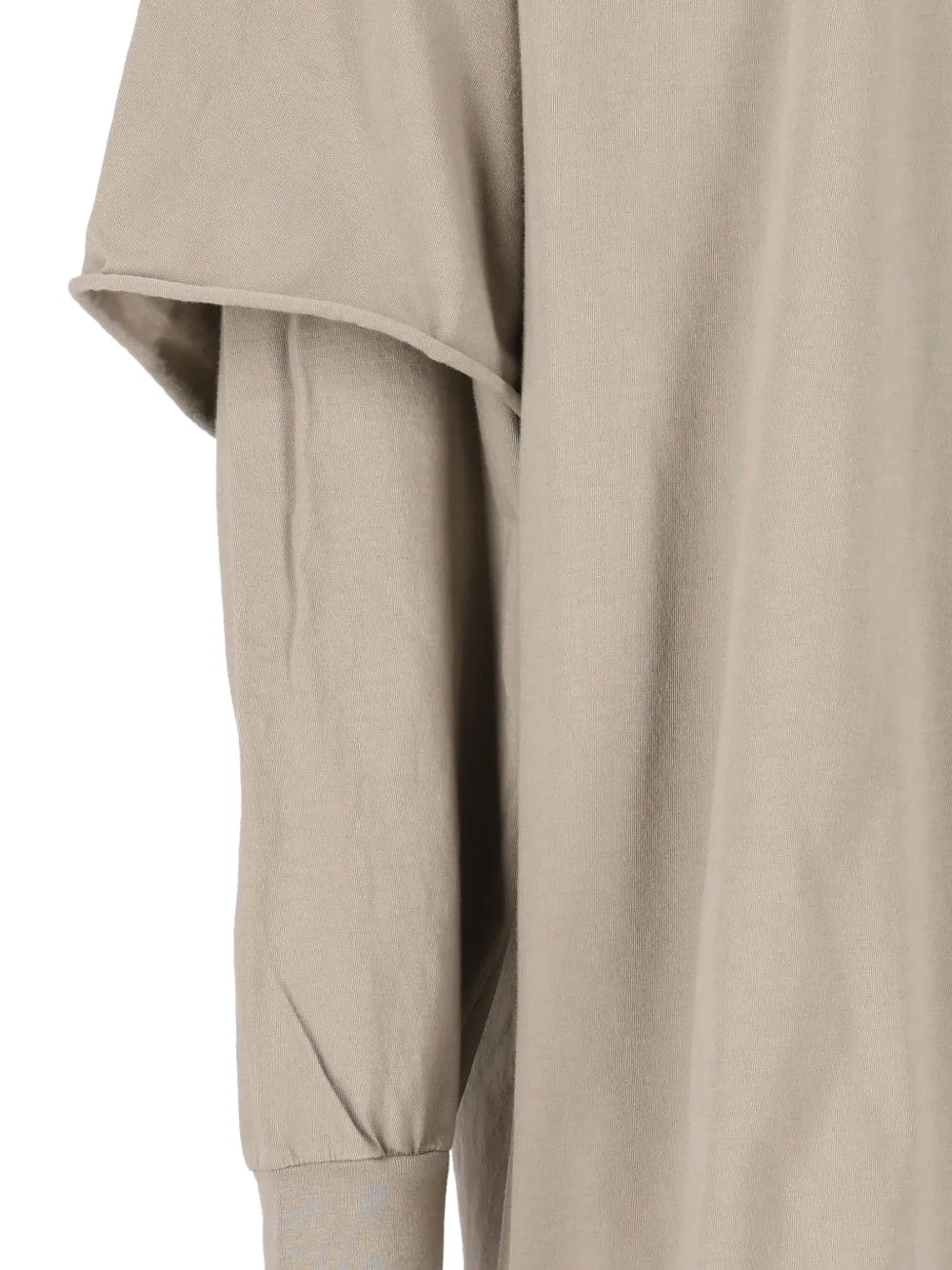 Rick Owens DRKSHDW Tommy Hustler layered T-shirt Beige