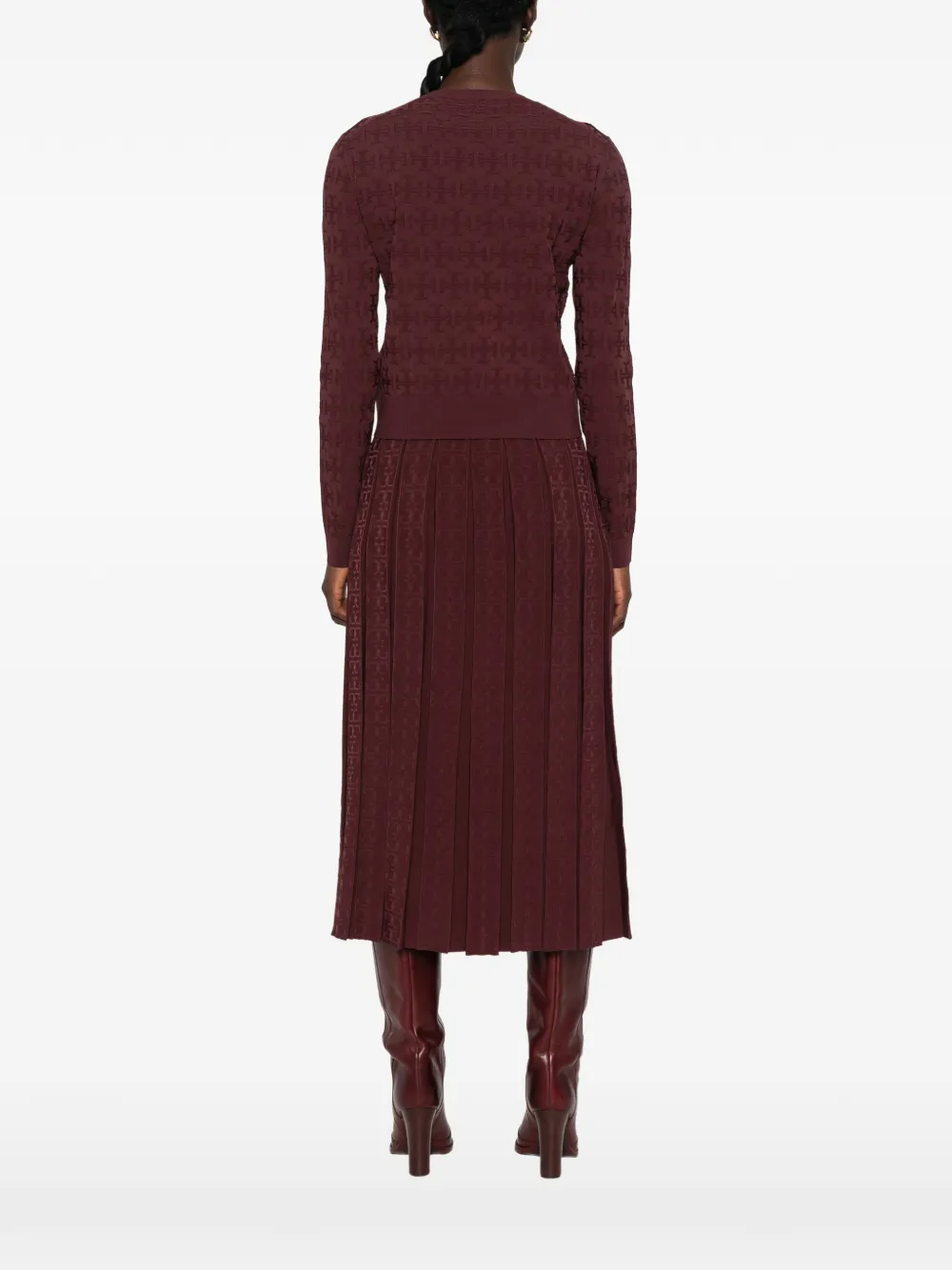 Tory Burch Vest met jacquard Paars