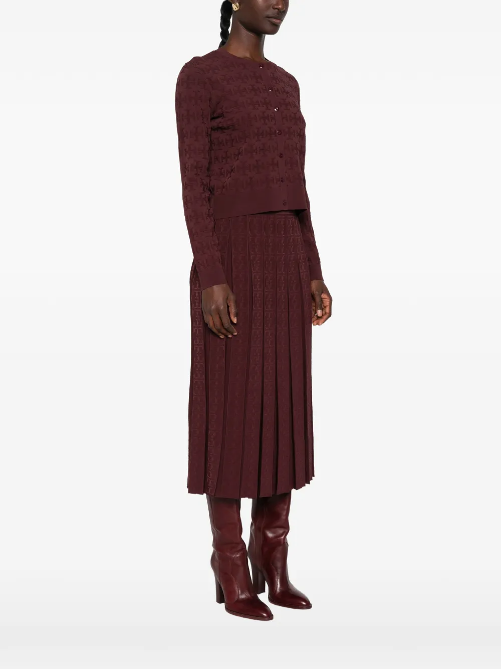 Tory Burch Vest met jacquard Paars