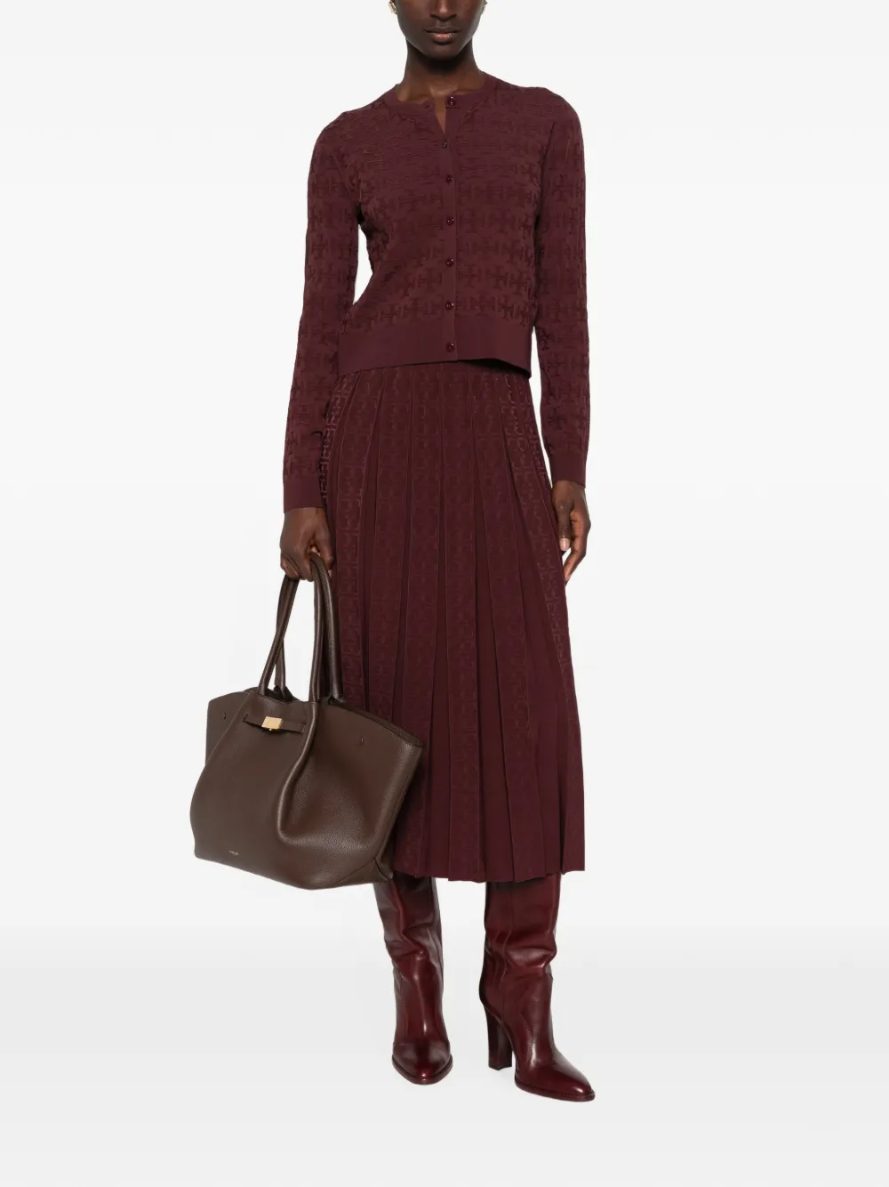 Tory Burch Vest met jacquard Paars