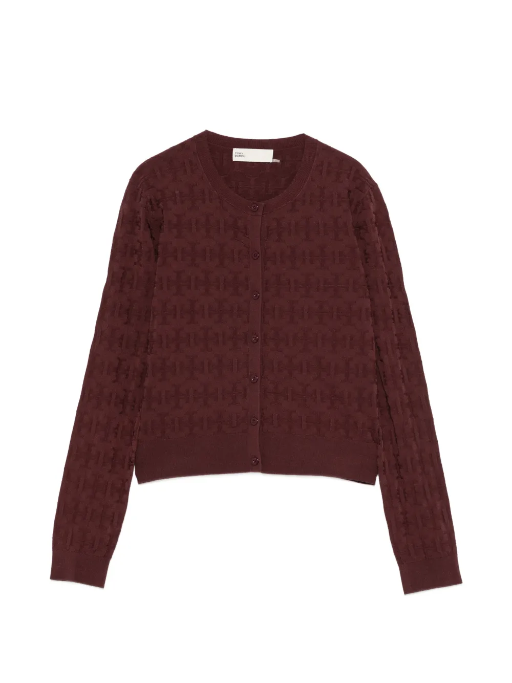 Tory Burch monogram jacquard cardigan