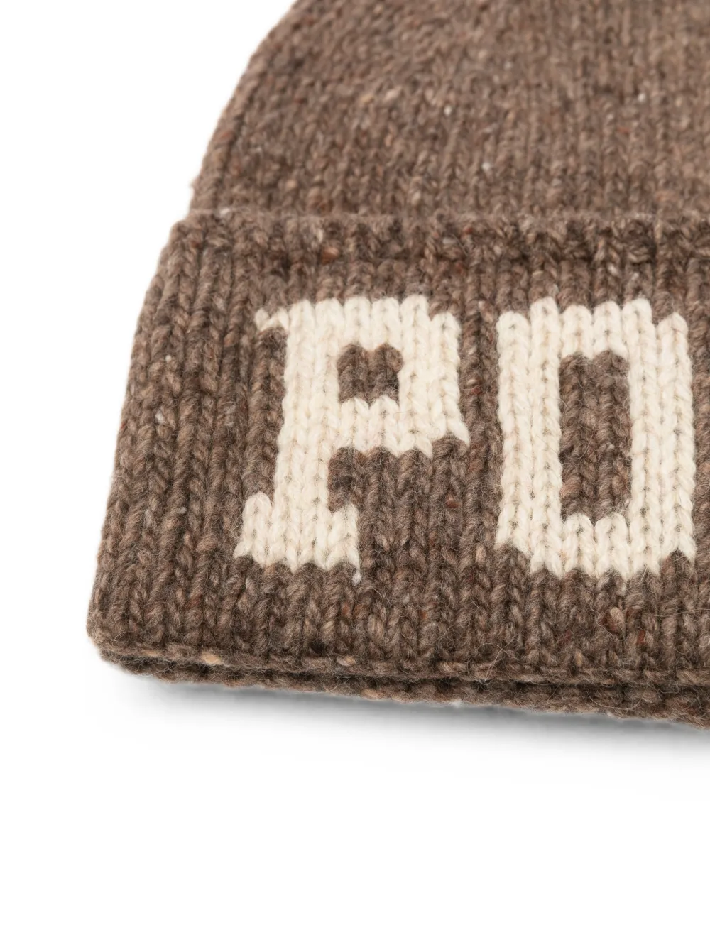 Polo Ralph Lauren Grofgebreide muts met logo-intarsia Bruin