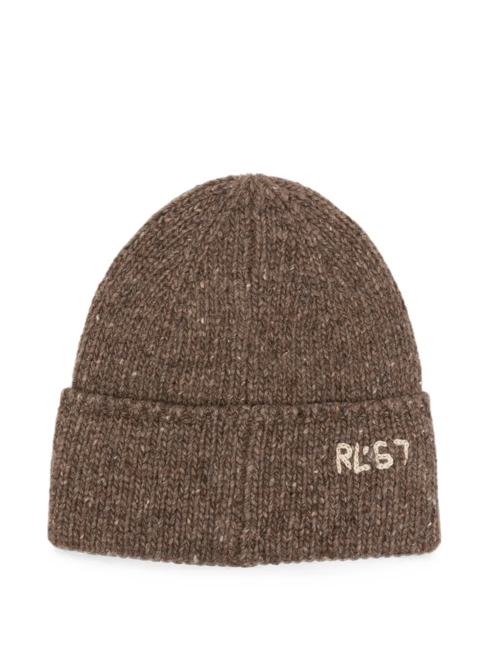 Polo Ralph Lauren Grofgebreide muts met logo-intarsia Bruin