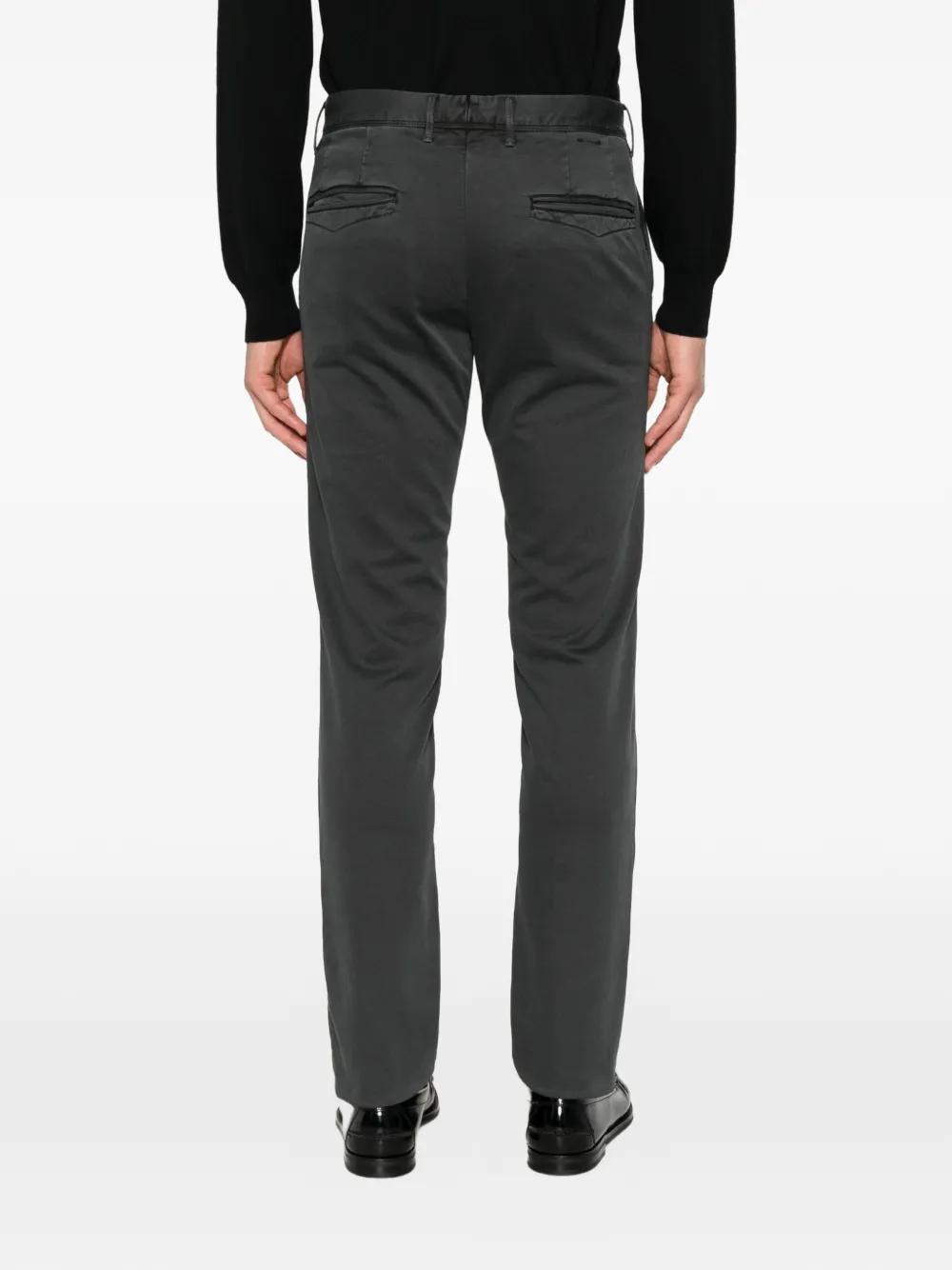 Incotex Broek met zak en riemlus Grijs