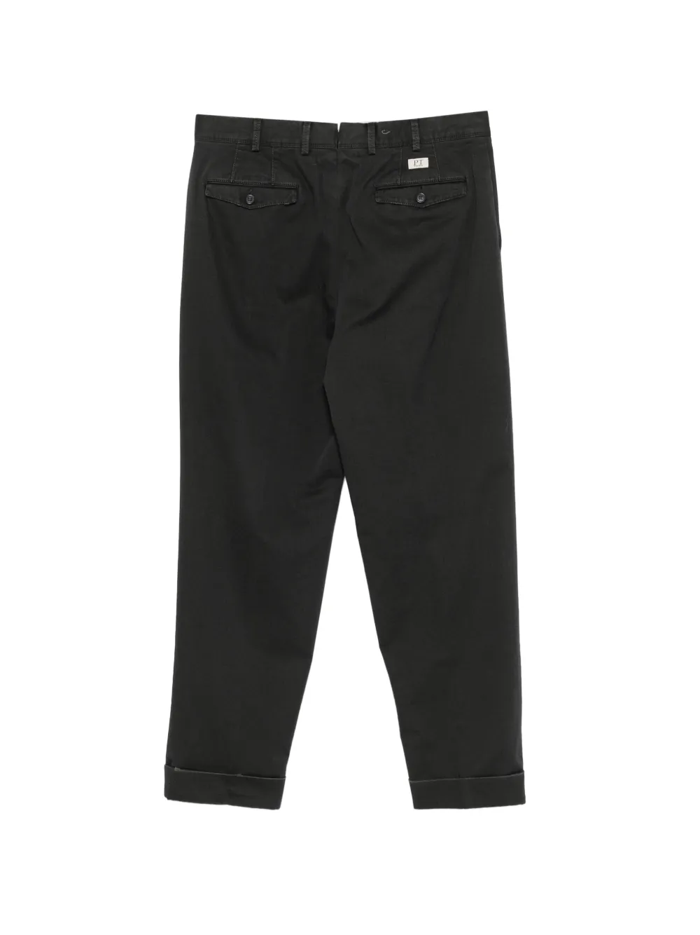 PT Torino pleated turn-up trousers Grijs