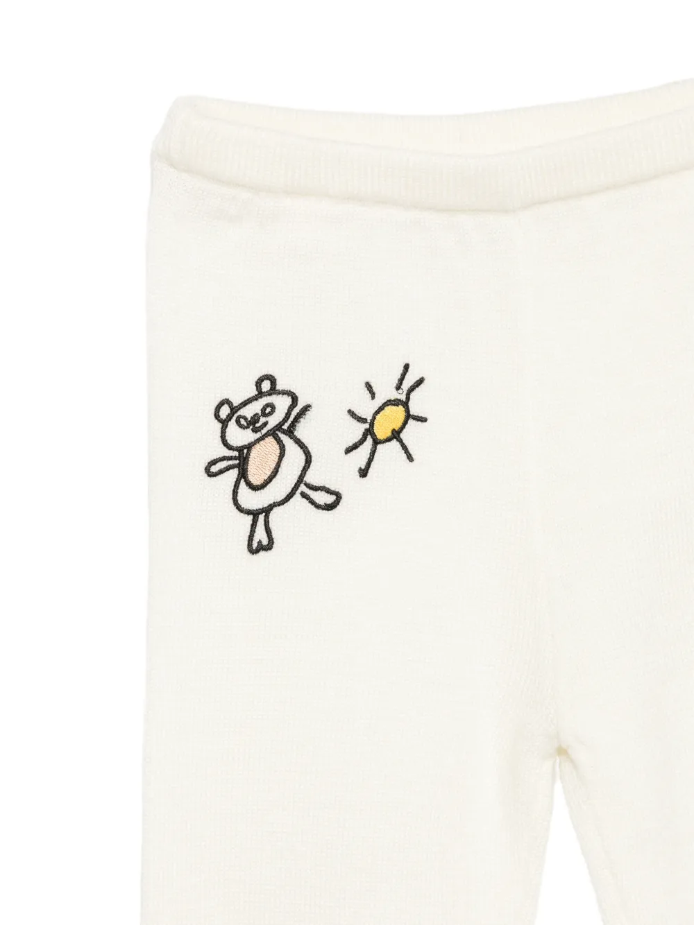 Marni Kids graphic-embroidered Peter Pan-collar tracksuit Beige