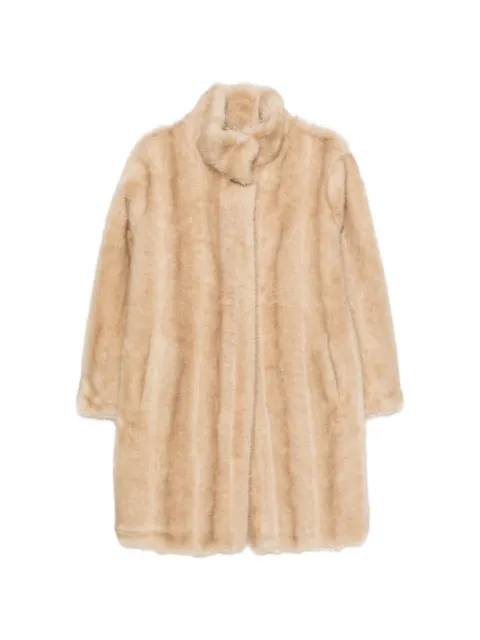 Apparis faux-fur mid-length coat