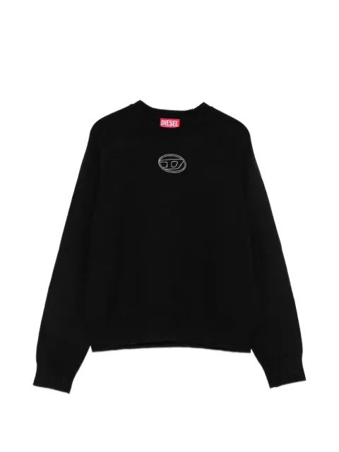 Diesel Kids Oval D logo-embroidered sweater