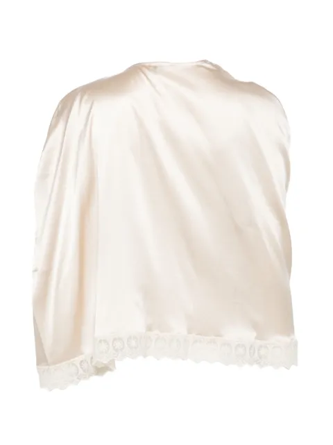 The Garment Cata lace-trim draped top