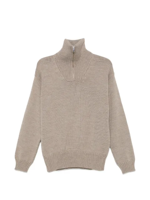 Daniele Fiesoli half-zip ribbed-trim sweater