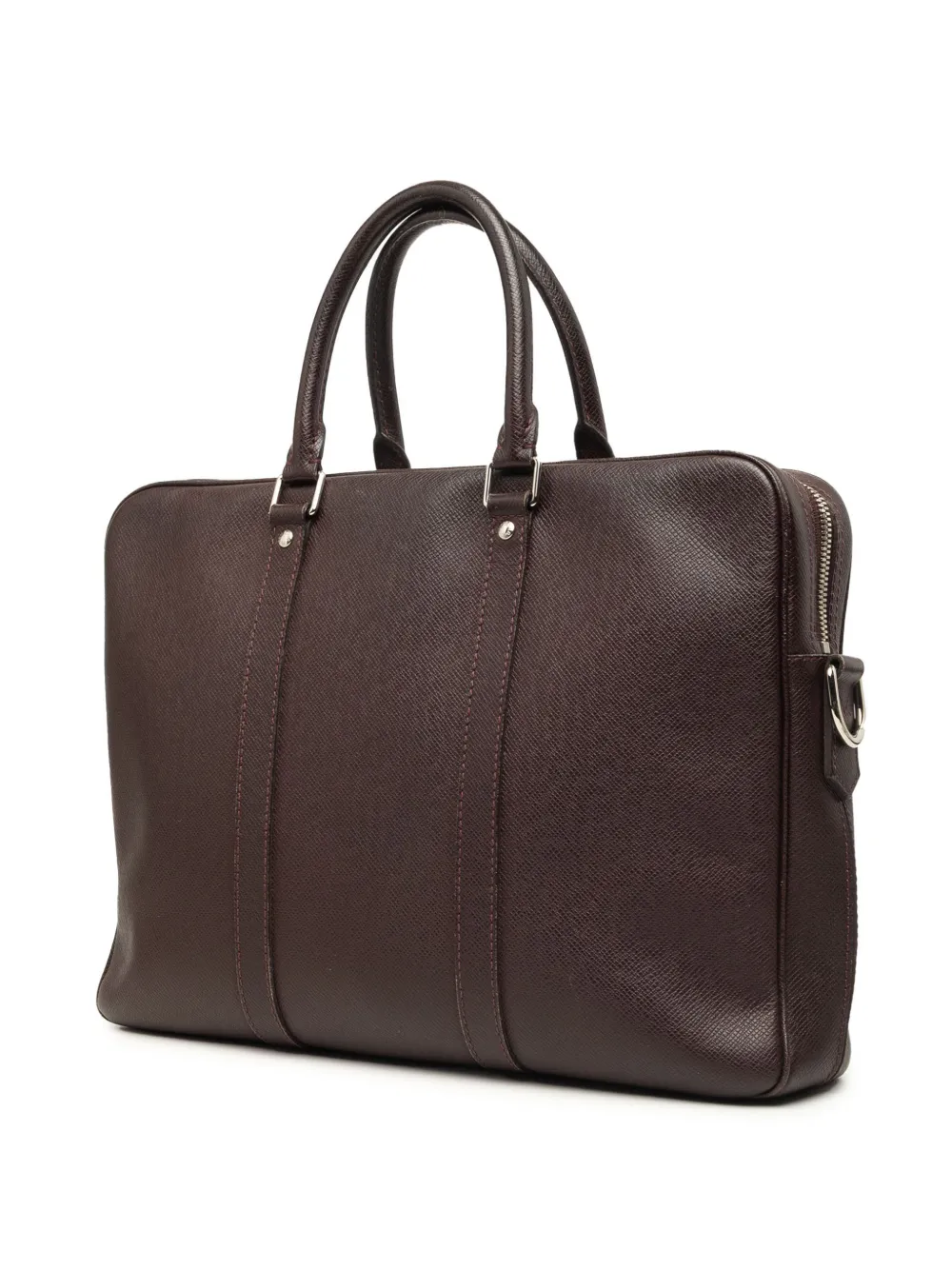 Louis Vuitton Pre-Owned 2016 Taiga Porte Documents Voyage PM shopper Bruin