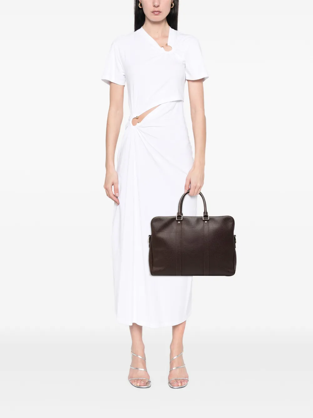 Louis Vuitton Pre-Owned 2016 Taiga Porte Documents Voyage PM shopper Bruin