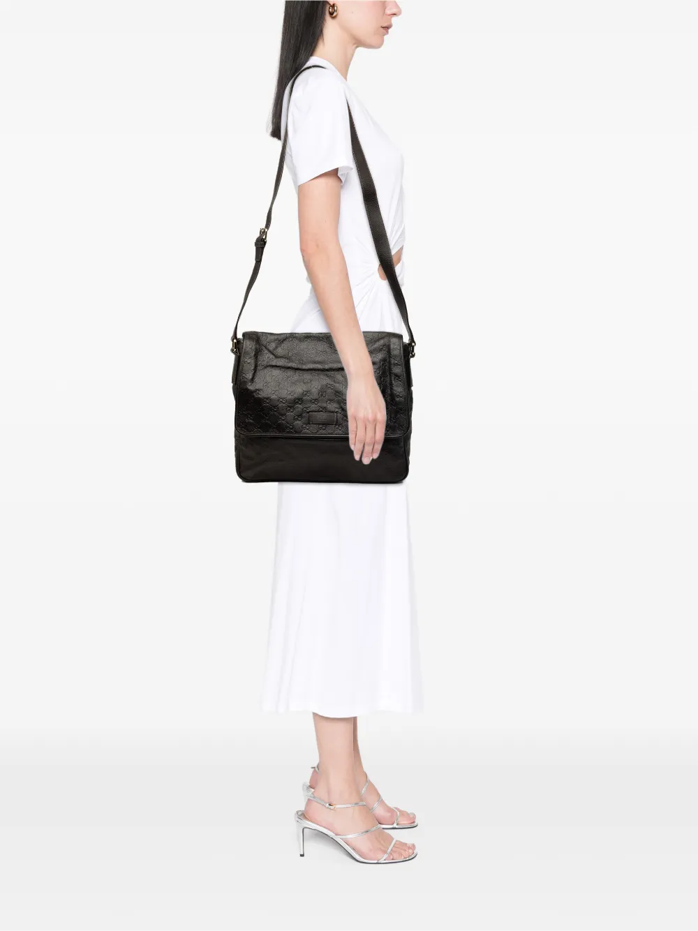 Gucci Pre-Owned 2000-2015 Guccissima crossbodytas Bruin
