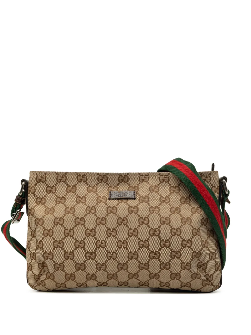 Gucci Pre-Owned 2000-2015 GG Canvas Web crossbody bag - Toni neutri
