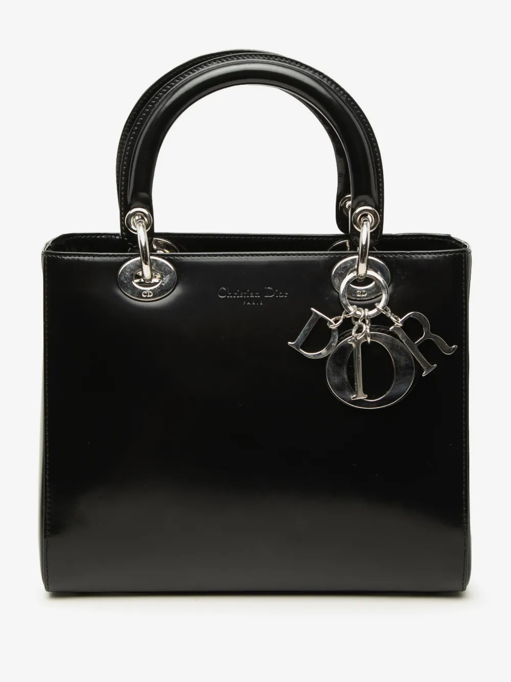 Christian Dior Pre-Owned 1998 Medium Glazed Calfskin Lady Dior satchel | One Size