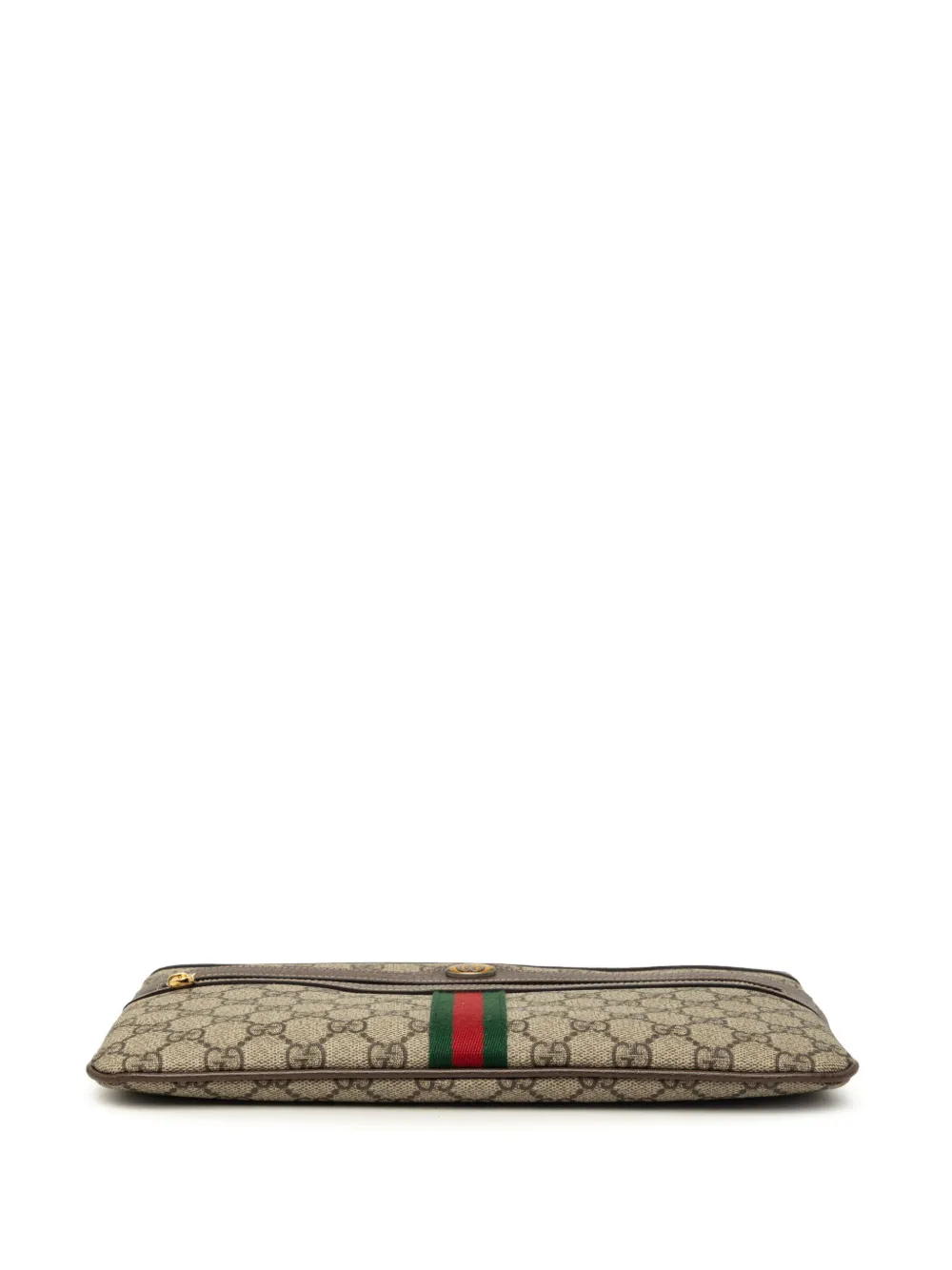 Gucci Pre-Owned 2016-2026 GG Supreme Web Ophidia clutch Beige