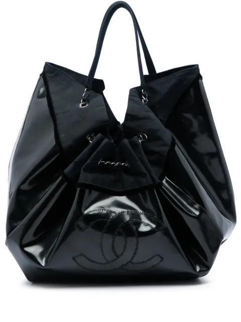 CHANEL Pre-Owned bolso shopper Spirit Cabas grande de charol 2009-2010