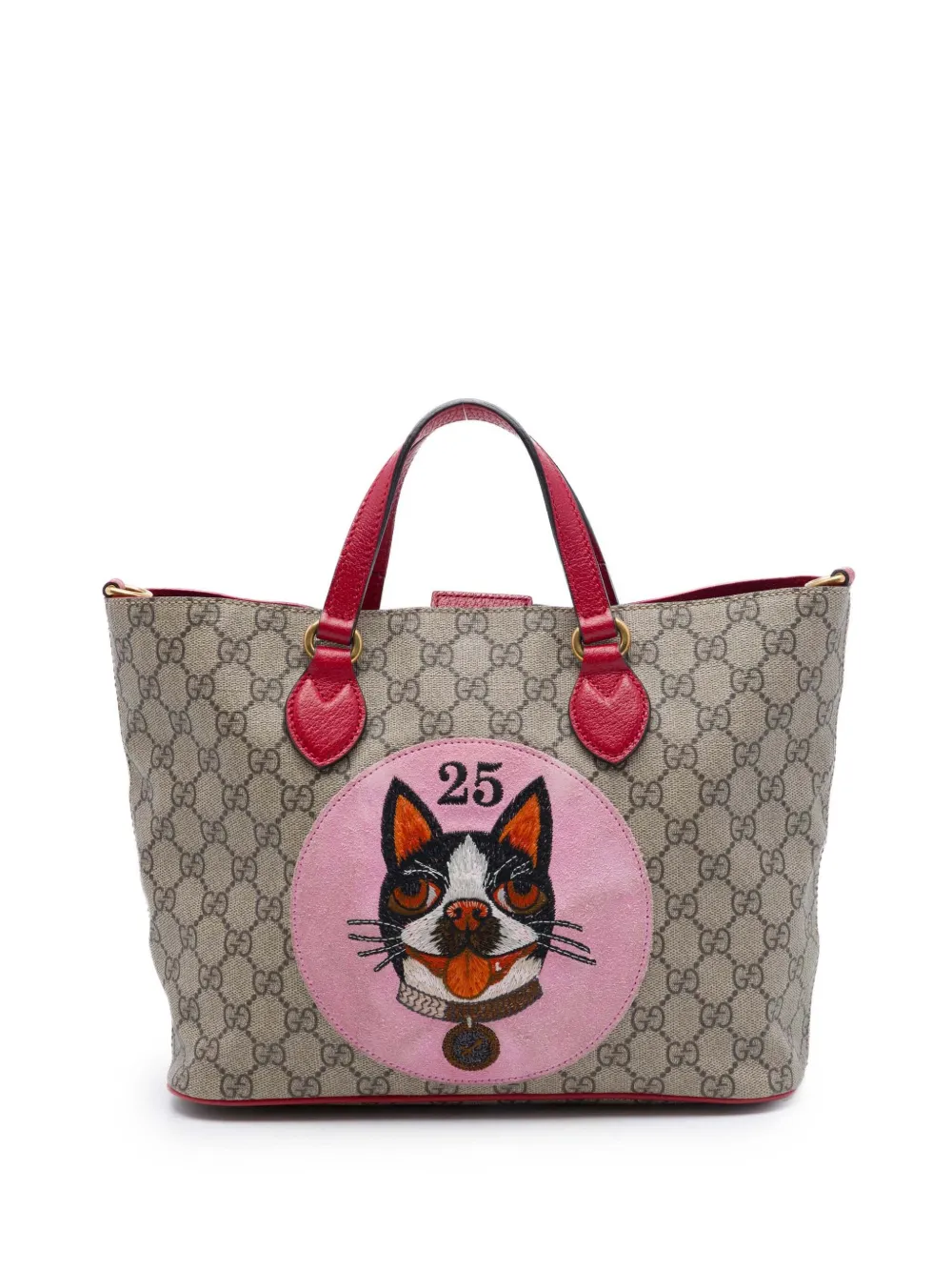 Gucci Pre-Owned 2016-2026 Small GG Supreme Web Bosco satchel - Toni neutri