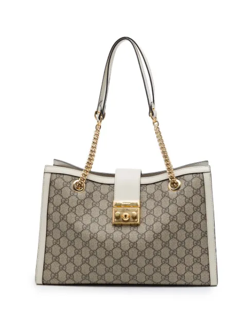 Gucci Pre-Owned 2016-2026 Medium GG Supreme Padlock tote bag
