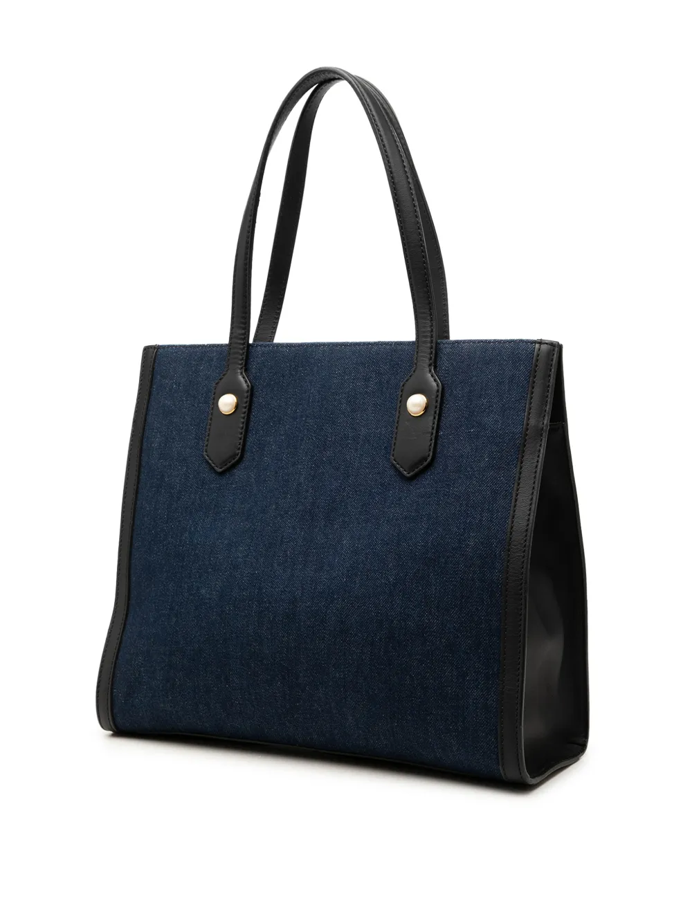 Gucci Pre-Owned 2016-2026 denim shopper met geborduurde tijger Blauw