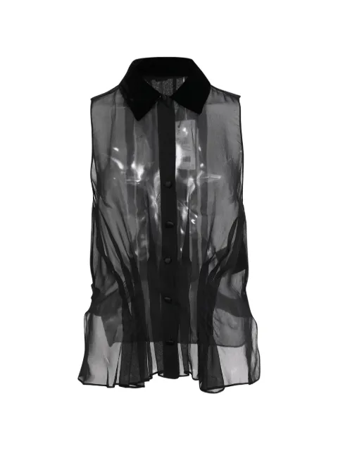 Pre-Owned Alexander Wang sheer sleeveless blouse
