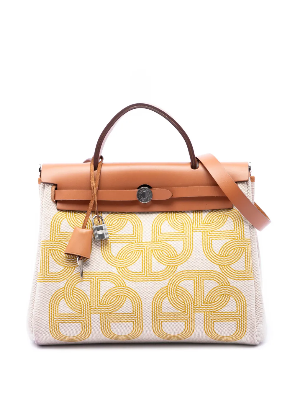 Hermès Pre-Owned 2023 Toile H Plume Circuit 24 Herbag Zip 31 satchel - Toni neutri