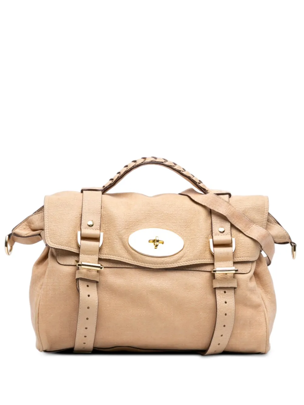 Mulberry Pre-Owned 2010-2016 Textured Calfskin Alexa satchel - Marrone