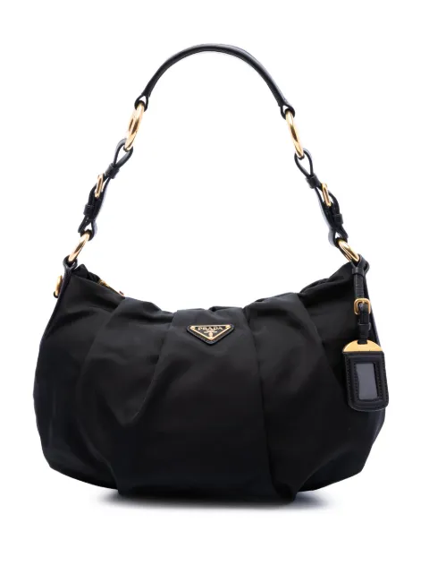 Prada Pre-Owned bolsa hobo Tessuto plisada 2013-2026