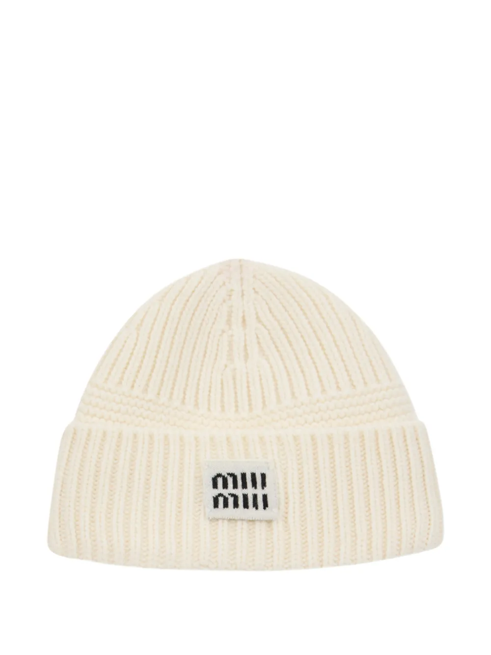 Miu Muts van wol-en-kasjmier Wit
