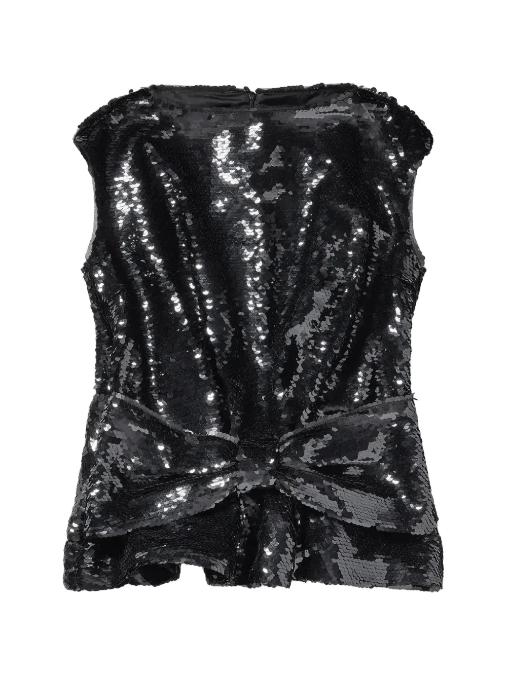 Simone Rocha Boxy sequin-embellished peplum blouse