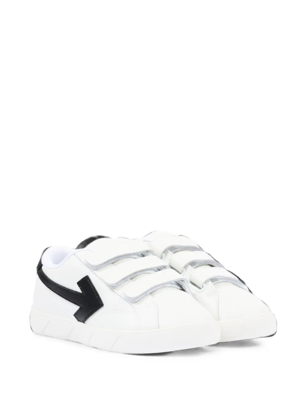 Off-White Kids Arrows touch-strap sneakers - Bianco