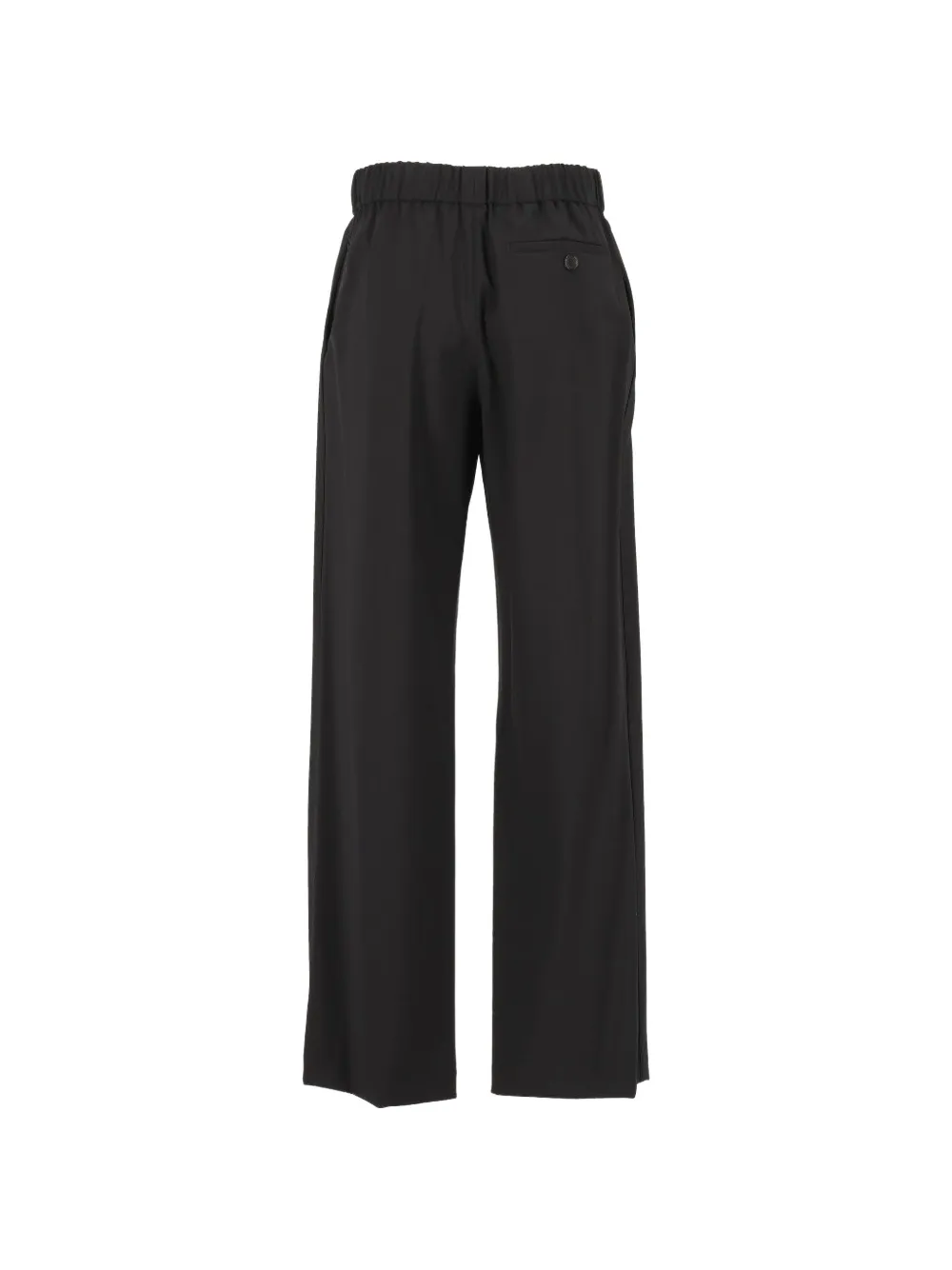 LOEWE Logo-waistband Straight Trousers in Black, view 2