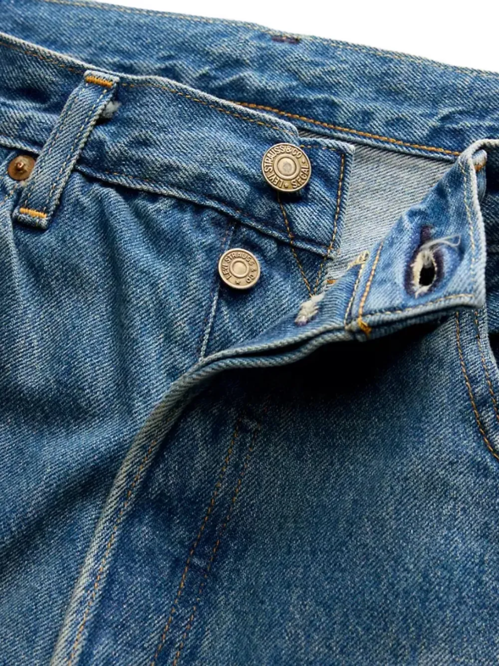 Levi's Straight jeans Blauw